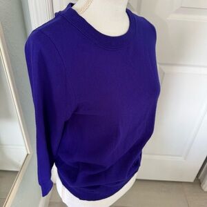 J Crew 100 % Merino Wool Sweater Purple. Size S